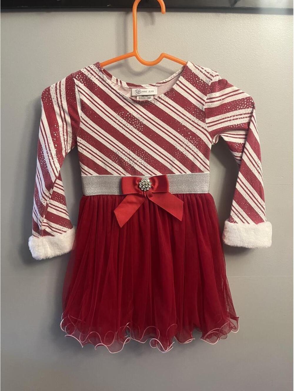 Bonnie Jean Kid's Red and Multi Dress